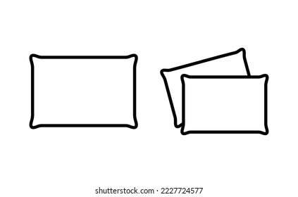 Pillow icon vector for web and mobile app. Pillow sign and symbol. Comfortable fluffy pillow
