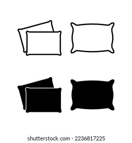 Pillow icon vector for web and mobile app. Pillow sign and symbol. Comfortable fluffy pillow