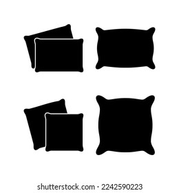 Pillow icon vector for web and mobile app. Pillow sign and symbol. Comfortable fluffy pillow