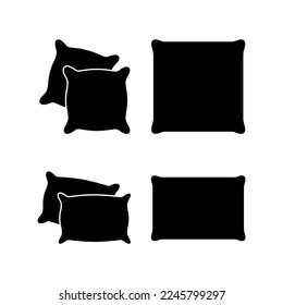 Pillow icon vector for web and mobile app. Pillow sign and symbol. Comfortable fluffy pillow