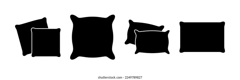 Vector de icono de almohada para web y aplicación móvil. Símbolo y signo de almohada. Cómoda almohada esponjosa