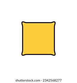 Pillow icon vector for web and mobile app. Pillow sign and symbol. Comfortable fluffy pillow