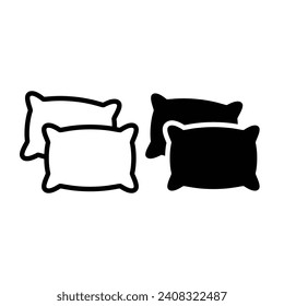 Vector de icono de almohada para web y aplicación móvil. Símbolo y signo de almohada. 