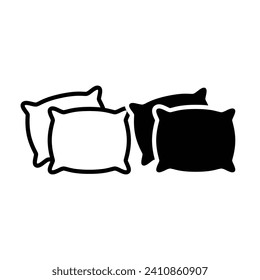 Pillow icon vector for web and mobile app. Pillow sign and symbol. 