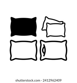 Vector de icono de almohada para web y aplicación móvil. Símbolo y signo de almohada. 