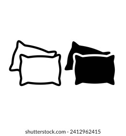 Pillow icon vector for web and mobile app. Pillow sign and symbol. 
