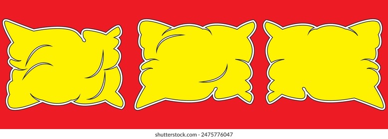 Pillow icon vector for web and mobile app. Pillow sign and symbol. Comfortable fluffy pillow icon thin line outline linear pillow symbol for logo, web, app, UI. 7891
