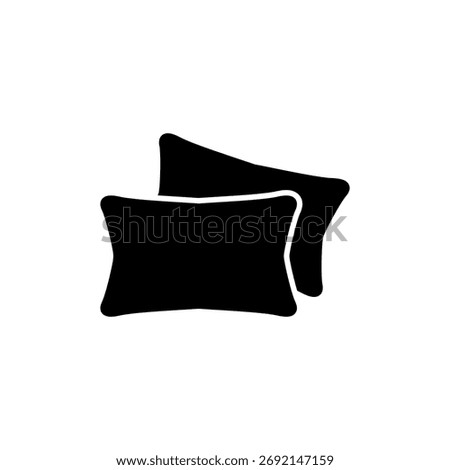 Pillow icon vector for web and mobile app. Pillow sign and symbol. Comfortable fluffy pillow