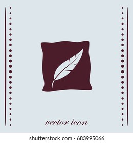 pillow icon, web design element