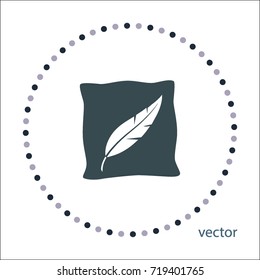 pillow icon, web design element