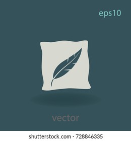 pillow icon, web design element