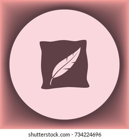 pillow icon, web design element