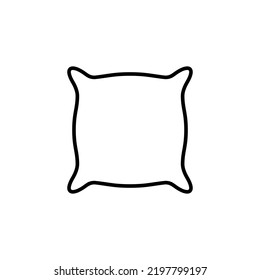 Pillow icon for web and mobile app. Pillow sign and symbol. Comfortable fluffy pillow
