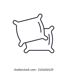 Pillow icons  symbol vector elements for infographic web