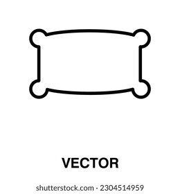 Pillow icon,vector illustration. Flat design style. vector pillow icon illustration on white background..eps