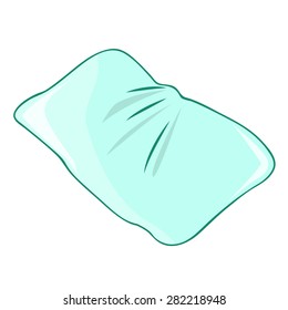 pillow isolated illustration on white background