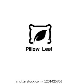pillow leaf logo icon designs vector