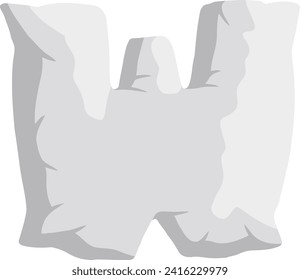 Pillow Letter Alphabet Vector Element