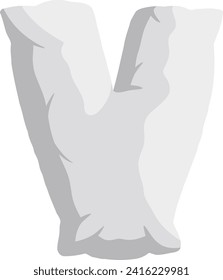 Pillow Letter Alphabet Vector Element