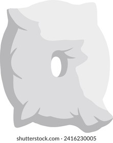 Elemento vector de alfabeto de letra de almohadilla