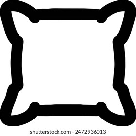 Pillow line art editable color