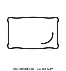 Pillow line icon. Pillow icon.