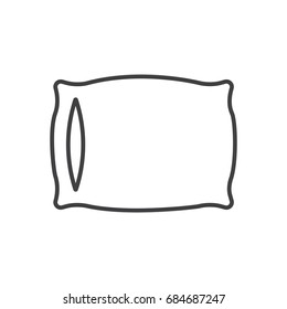 Pillow line icon.