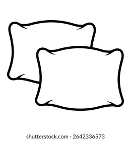 Pillow Line logo isolated icon vector template