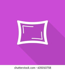 Pillow line vector icon