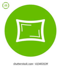 Pillow line vector icon for websites and mobile minimalistic flat design.