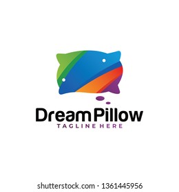 pillow logo icon with color