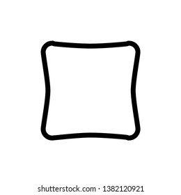 Pillow logo icon design vector.