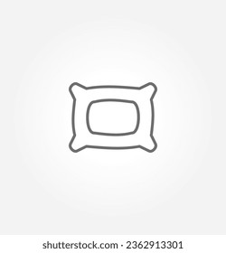 pillow logo icon designs vector. cushion icon vector. isolated on grey background