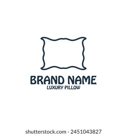 Pillow logo vector icon template