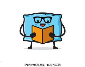 Pillow mascot character vector design