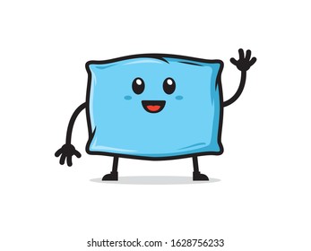 Pillow mascot character vector design