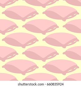 Pillow pattern. Bed linen background. Textile texture
