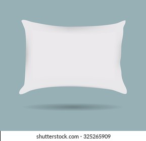 Mostrador de almohada decorativa.  Aislado en blanco. Elemento de diseño interior. Ilustración del vector