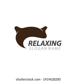 Pillow Relaxing logo business vector illustration design template