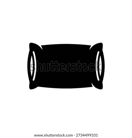 Pillow or Sack Icon Representing Soft Cushion or Filled Bag