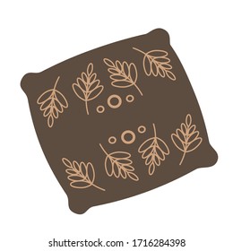 Pillow. Scandinavian style. Simple vector illustration.