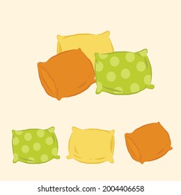 Pillow Set Illustration Vector Cartoon Style