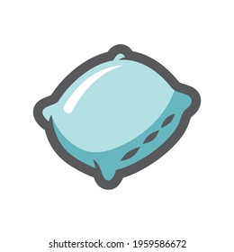 Pillow sleep aid Vector icon Cartoon illustration