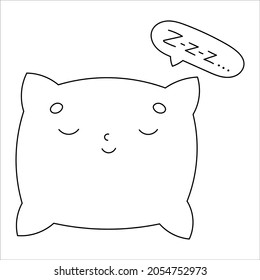 pillow coloring pages