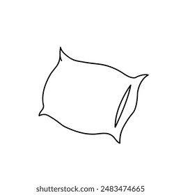 pillow, Soft cushion , simple  clip art