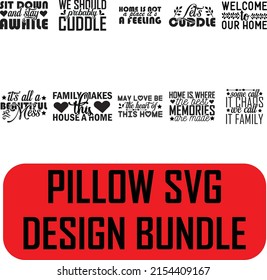 Paquete de diseño SVG de almohada. Diseño de la camiseta de almohada SVG.