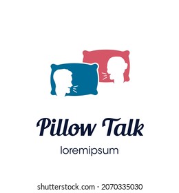 Pillow Talk logo or symbol template design