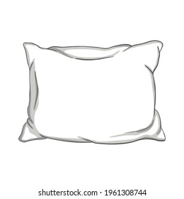 Pillow thin Line icon , sleep symbol, isolated on white background, vector Illustration