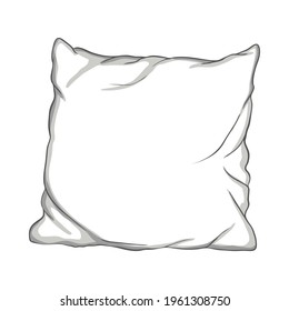 Pillow thin Line icon , sleep symbol, isolated on white background, vector Illustration