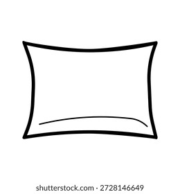 Herramienta de almohada para dormir Vector de iconos gráficos